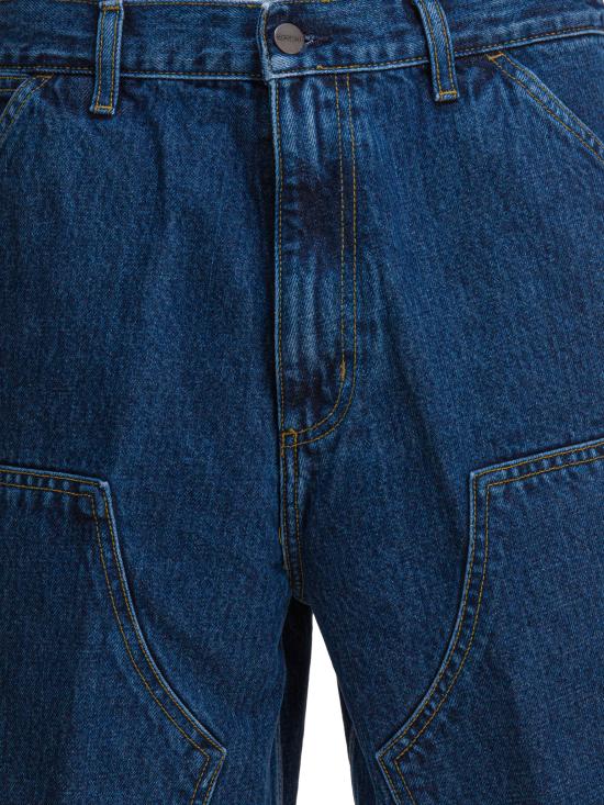 25FW 칼하트 WIP 더블 니 쇼츠 I03486701 06 Blue - CARHARTT WIP