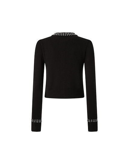 25FW 핑코 가디건 105686A2S4 Z99 Nero limousine - PINKO