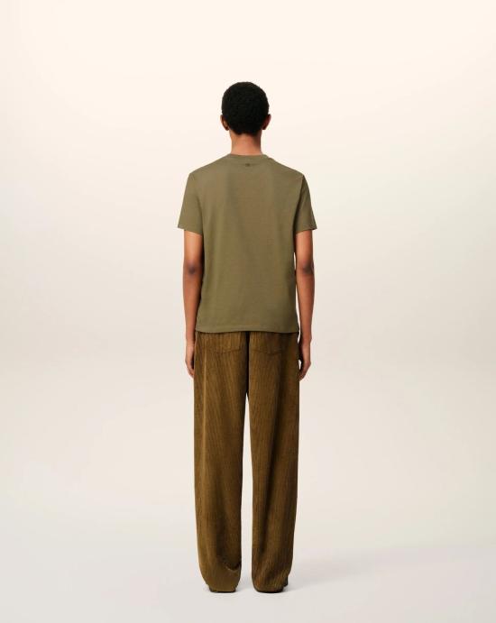 24FW 아미 반팔 셔츠 HTS346724 298 Brown - AMI