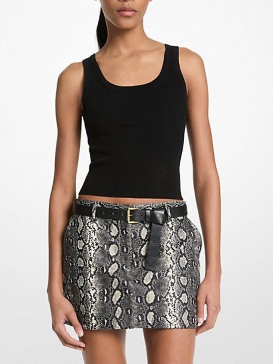 25FW 마이클 코어스 숏 스커트 MT570HDHNH120 Black - MICHAEL KORS