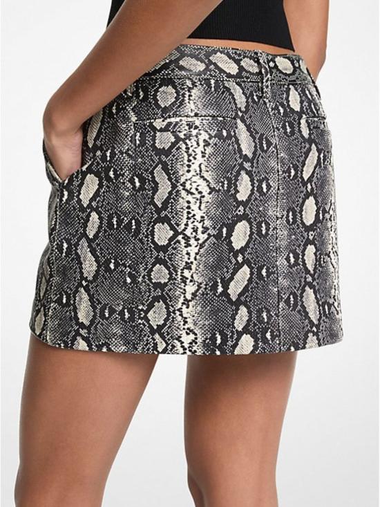 25FW 마이클 코어스 숏 스커트 MT570HDHNH120 Black - MICHAEL KORS