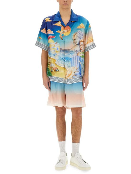 25SS 카사블랑카 숏팬츠 MPS25 JTR 224 01BLUEGRADIENT MULTICOLOUR - CASABLANCA