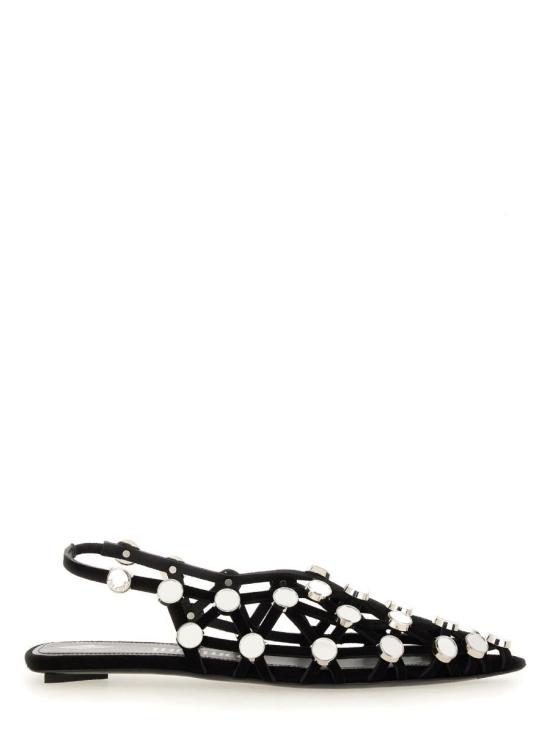 24FW 디 아티코 플랫 슈즈 246WS801 L007SR100 Black - THE ATTICO