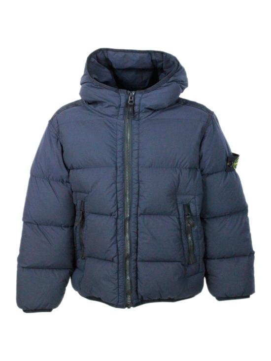25FW [키즈] 스톤 아일랜드 심리스 터널 나일론 다운 자켓 811640328 20 Blue
