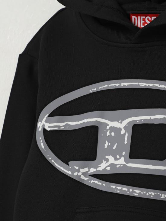 25FW [키즈] 디젤 풀오버 J02487KYAQK K900 Black - DIESEL