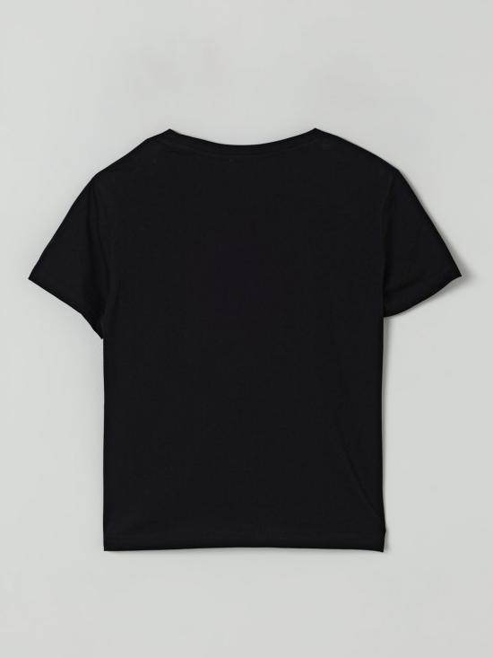 25FW [키즈] 디젤 티셔츠 J02371KYAUN K900 Black - DIESEL