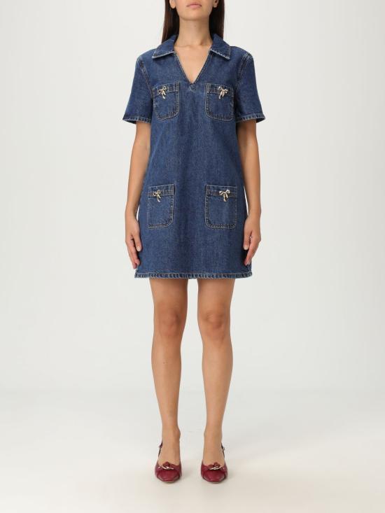 25FW 셀프 포트레이트 숏 원피스 PF25812SBL Blue