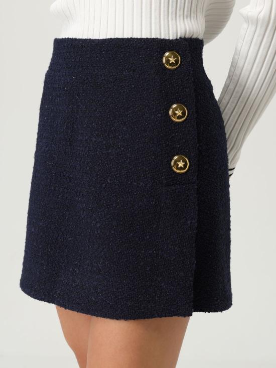 25FW 핑코 숏 스커트 105792A2VJ G82 Blue - PINKO