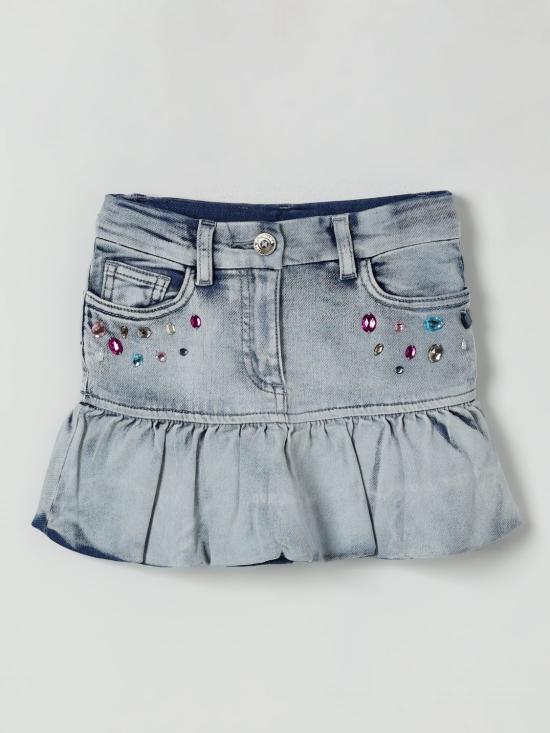 25FW [키즈] 모나리자 스커트 19F7026042 0062 Denim