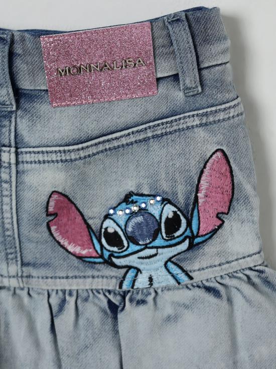 25FW [키즈] 모나리자 스커트 19F7026042 0062 Denim - MONNALISA