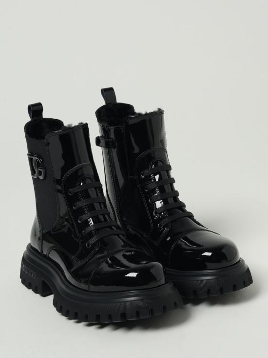 25FW [키즈] 돌체앤가바나 슈즈 D11360AW623 80999 Black - DOLCE & GABBANA