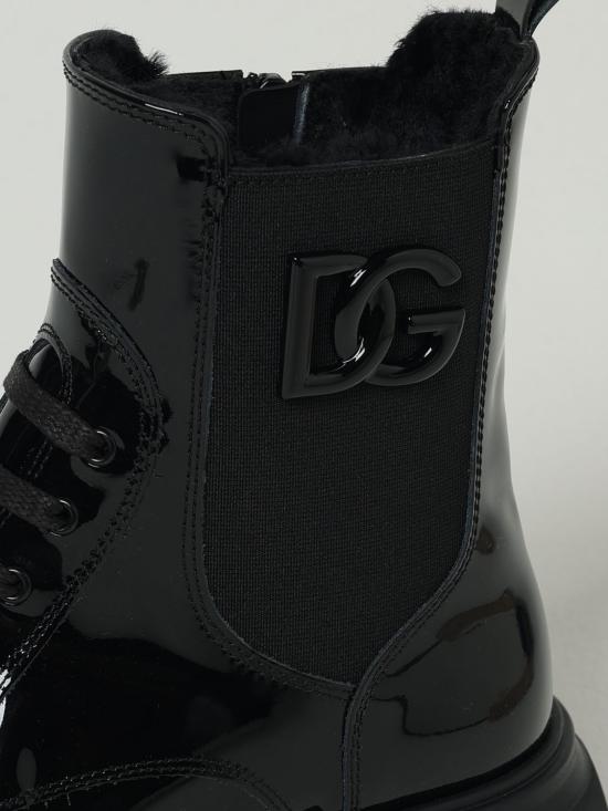 25FW [키즈] 돌체앤가바나 슈즈 D11360AW623 80999 Black - DOLCE & GABBANA