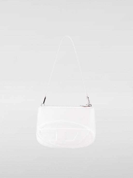 25FW 디젤 1DR 트윈-더블-파우치 프린티드 레더 숄더백 X10330PR818 T1003 White