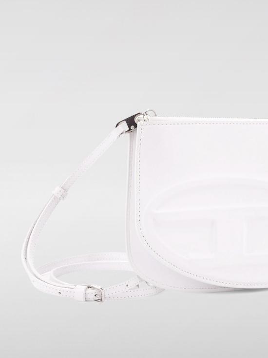 25FW 디젤 1DR 트윈-더블-파우치 프린티드 레더 숄더백 X10330PR818 T1003 White - DIESEL