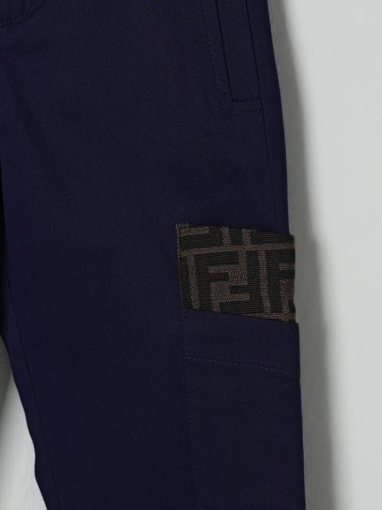 25FW [키즈] 펜디 팬츠 JMF545AS5Y F1I11 Navy - FENDI