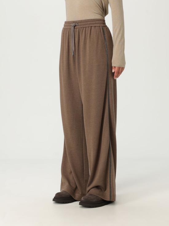 25FW 브루넬로 쿠치넬리 스트레이트 팬츠 MP828SM689 C9122 Brown - BRUNELLO CUCINELLI