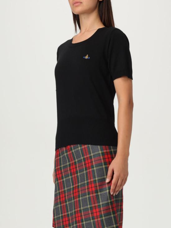 25FW 비비안웨스트우드 Bea 베아 니트 탑 1803002QY001V N401 Black - VIVIENNE WESTWOOD