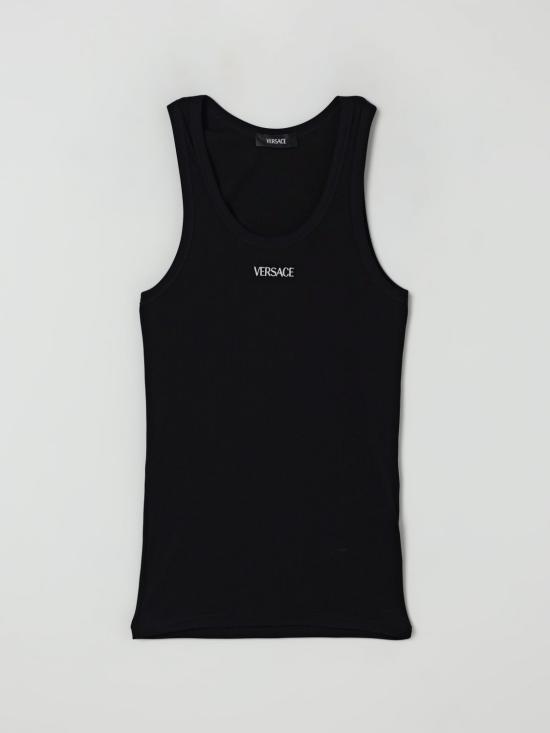 25FW 베르사체 반팔 티셔츠 10131251A09410 1B000 Black - VERSACE