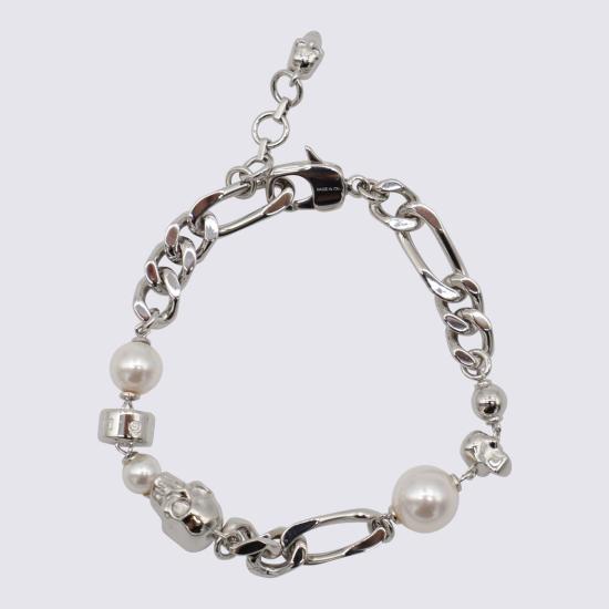 26FW 알렉산더 맥퀸 주얼리 836792J16PA1906 WHITE DOM - ALEXANDER MCQUEEN