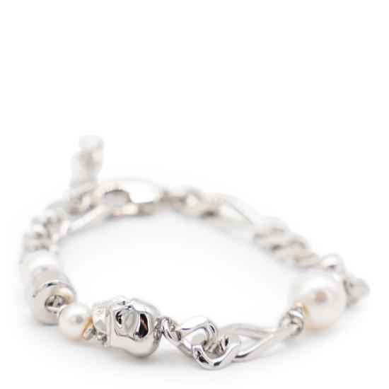 26FW 알렉산더 맥퀸 주얼리 836792J16PA1906 WHITE DOM - ALEXANDER MCQUEEN