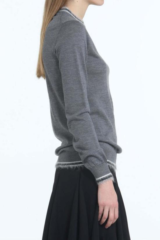  누메로벤투노 터틀넥 No21 크루 니트 그레이 멜란지 - N°21