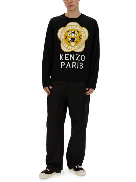  겐조 스웨터 FD65PU429 3BB99J Black - KENZO