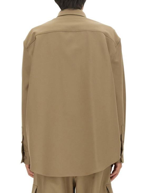  오프화이트 긴팔 셔츠 OMES005 F23FAB0036161 Beige - OFF WHITE