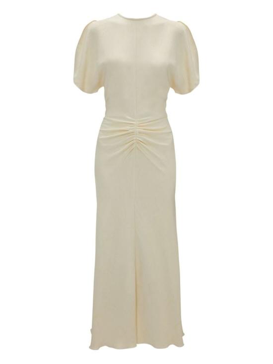 25FW 빅토리아 베컴 롱 원피스 1325WDR005227OIVORY WHITE