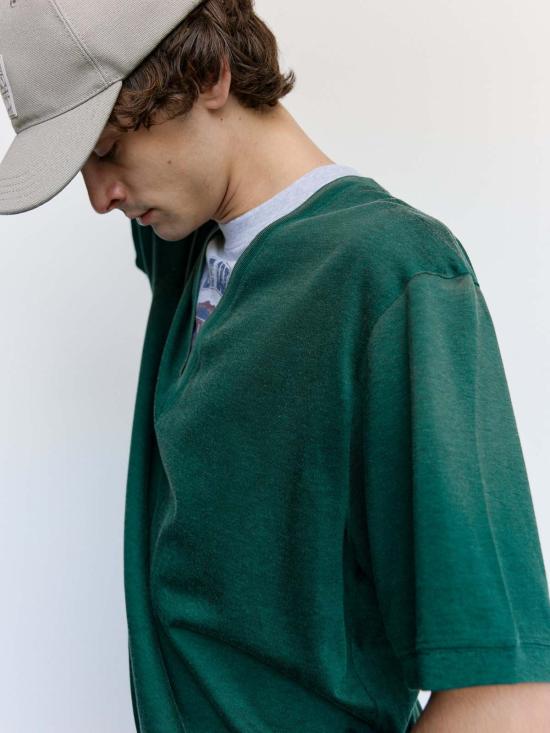  로에베 긴팔 티셔츠 컬리지에이트 루즈핏 티셔츠 - LOEWE