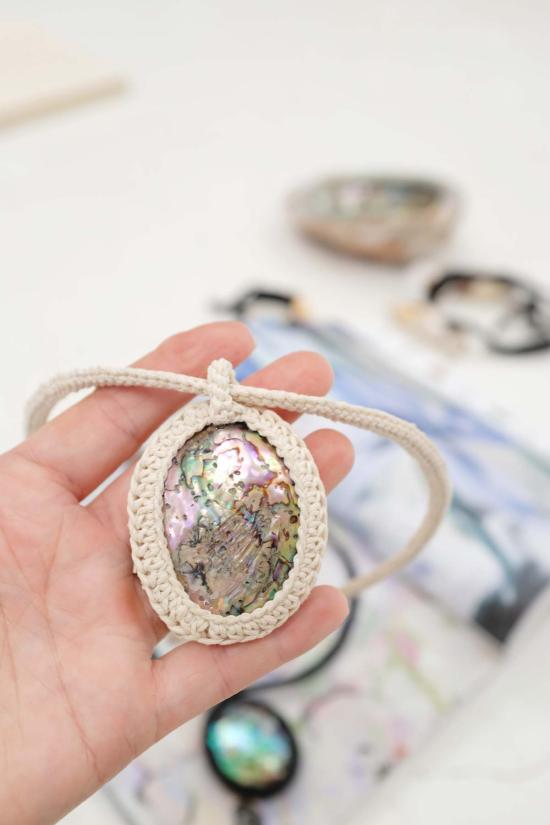  베클리나 목걸이/팬던트 케이지드 아발론 목걸이 - BEKLINA