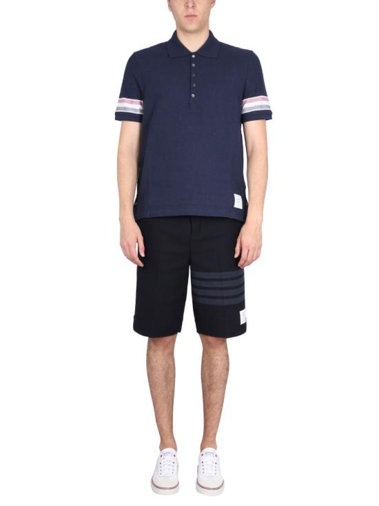  톰브라운 폴로 티셔츠 MJP169A J0046415 BLUE - THOM BROWNE