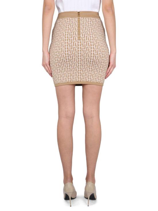  발망 스커트 AF0LB005 KB02GMX Beige - BALMAIN