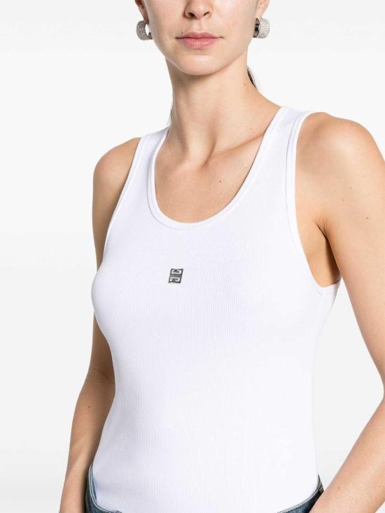  지방시 민소매 티셔츠 BW70CH30ZL100 White - GIVENCHY