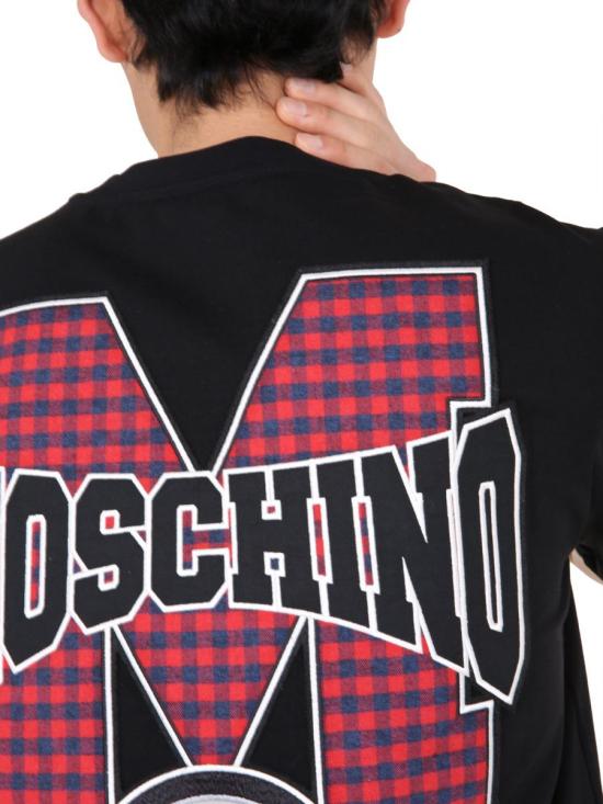  모스키노 반팔 티셔츠 07107038 0555 Black - MOSCHINO