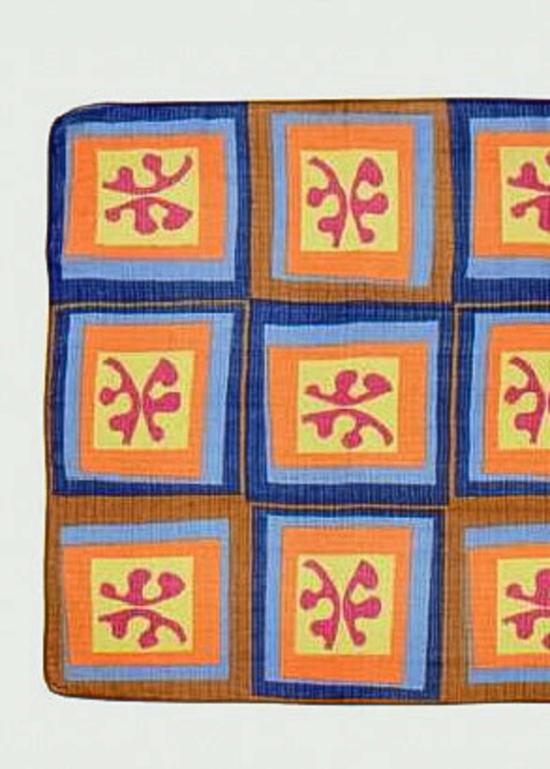  이피스 머플러/스카프 에피스 코튼 실크 패치워크 반다나 살구색 - EPICE