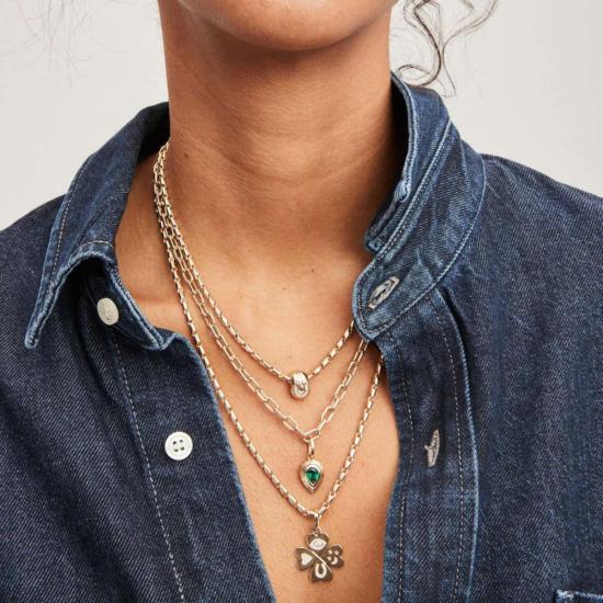  Adina Reyter 팔찌 아디나 레이터 바게트 호스슈 럭키 빅 비즈 - OTHER BRANDS