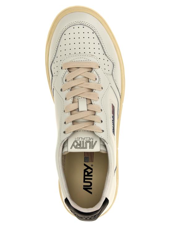26FW 오트리 메달리스트 로우 스니커즈 AULMLL22 White Black - AUTRY