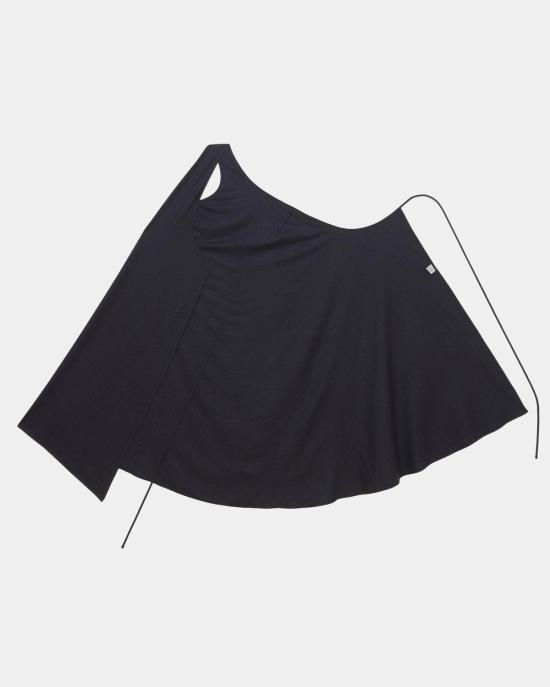  베이스레인지 롱 원피스 아이 드레스 블랙 - BASERANGE