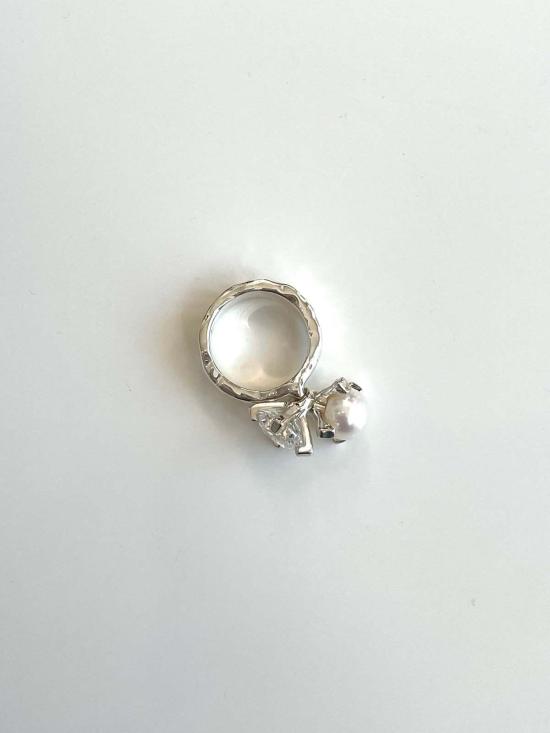  이엠 반지 E.M. 진주 + 돌 - EM