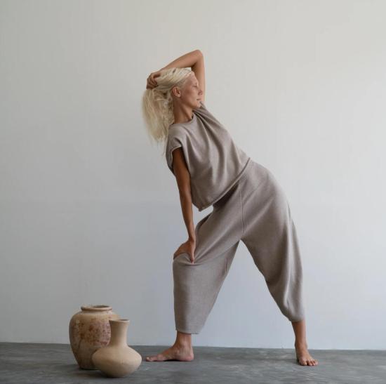  Avy & Co. 스트레이트 팬츠 엘크 니트 볼륨 팬츠 - OTHER BRANDS