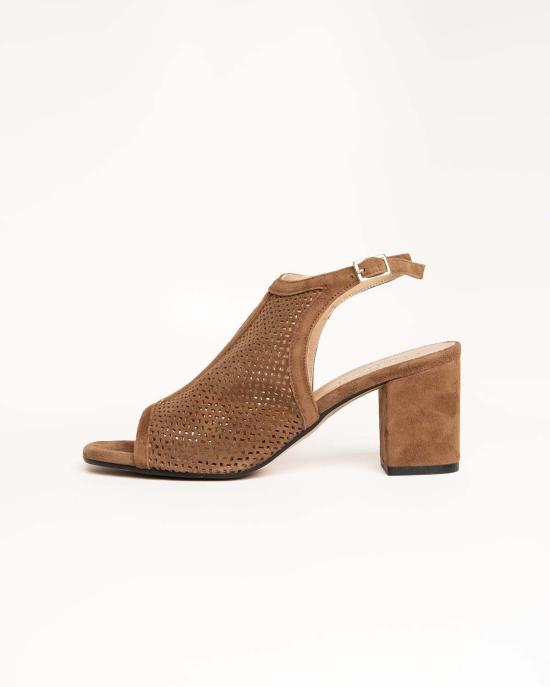  코르다니 샌들 Cordani Illia 블록 힐  Cuoio 스웨이드 - CORDANI