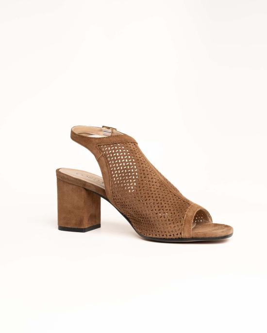  코르다니 샌들 Cordani Illia 블록 힐  Cuoio 스웨이드 - CORDANI