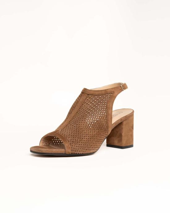  코르다니 샌들 Cordani Illia 블록 힐  Cuoio 스웨이드 - CORDANI