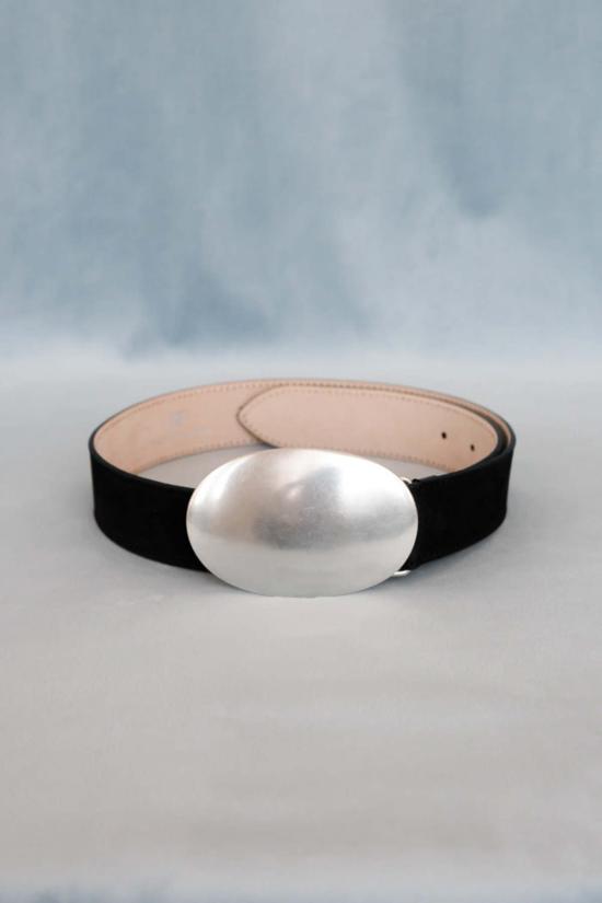  비로우더레귤러 벨트 레귤러 벨트 B Low The Belt Myra 누벅  블랙/실버