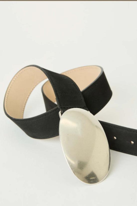  비로우더레귤러 벨트 레귤러 벨트 B Low The Belt Myra 누벅  블랙/실버 - B LOW THE BELT