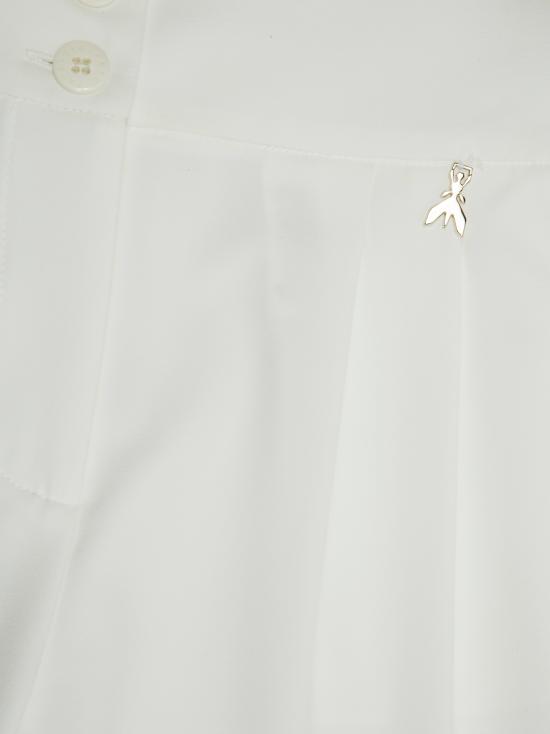 25SS [키즈] 파트리지아페페 스트레이트 팬츠 7P0386 A555 W146 BIANCO - PATRIZIA PEPE