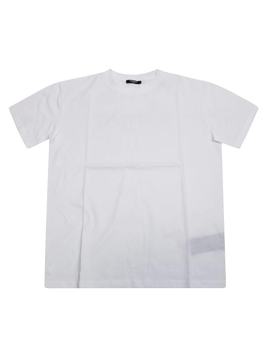 25FW [키즈] 발망 티셔츠 BX8Q81 Z3186 100 WHITE BIANCO