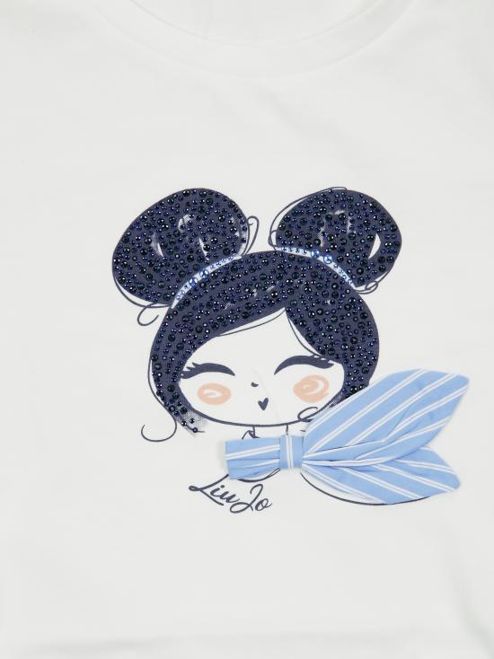 25SS [키즈] 리우조 티셔츠 KA5039J5003 T9091 BIANCO - LIU JO