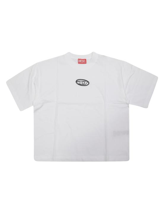 25FW [키즈] 디젤 티셔츠 J02428 00YI9 TIXAN K100 BIANCO