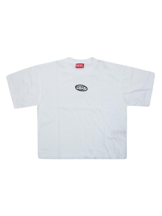 26SS [키즈] 디젤 티셔츠 J02428 00YI9 TIXAN K100 BIANCO